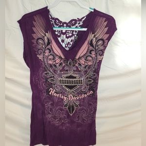 Purple Harley Davidson Shirt